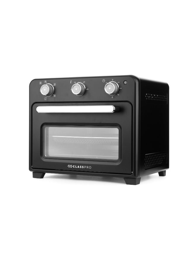 ClassPro فرن متعدد الطهي وقلاية هوائية، 20 لتر، أسود - Image 2